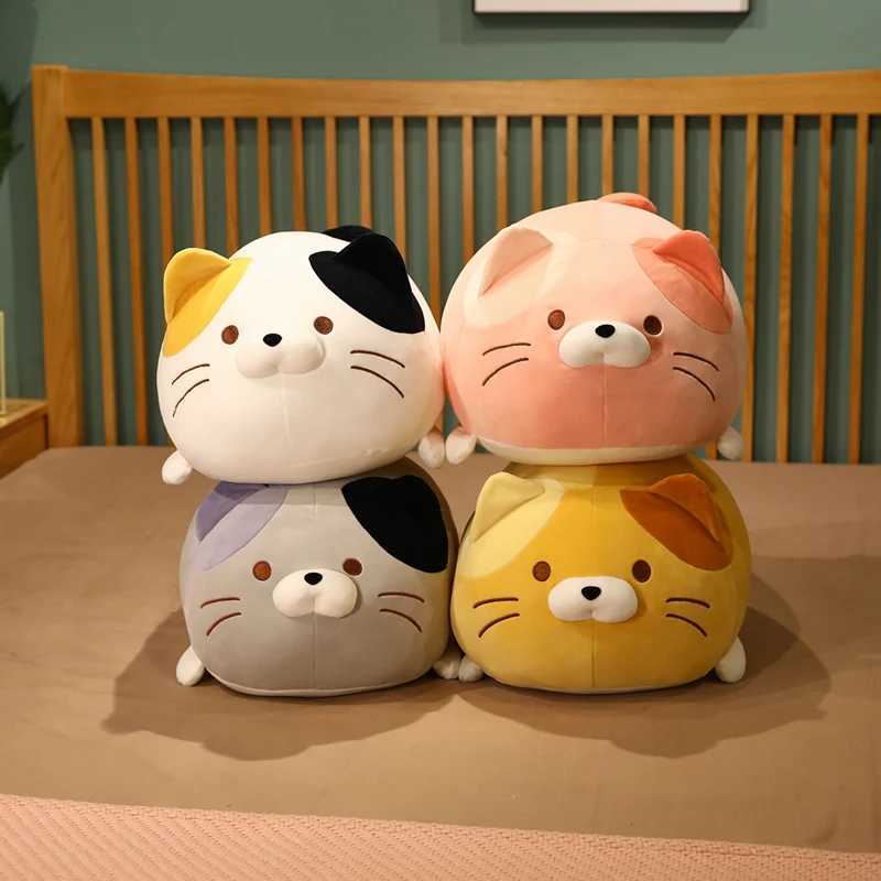 Stuffed Plush Animals 60cm Japanese Style Fat Cats Plush Toy Stuffed Animal Soft Hug Pillow Plushies Cat Doll Room Decor Gift For Child Girl Washable