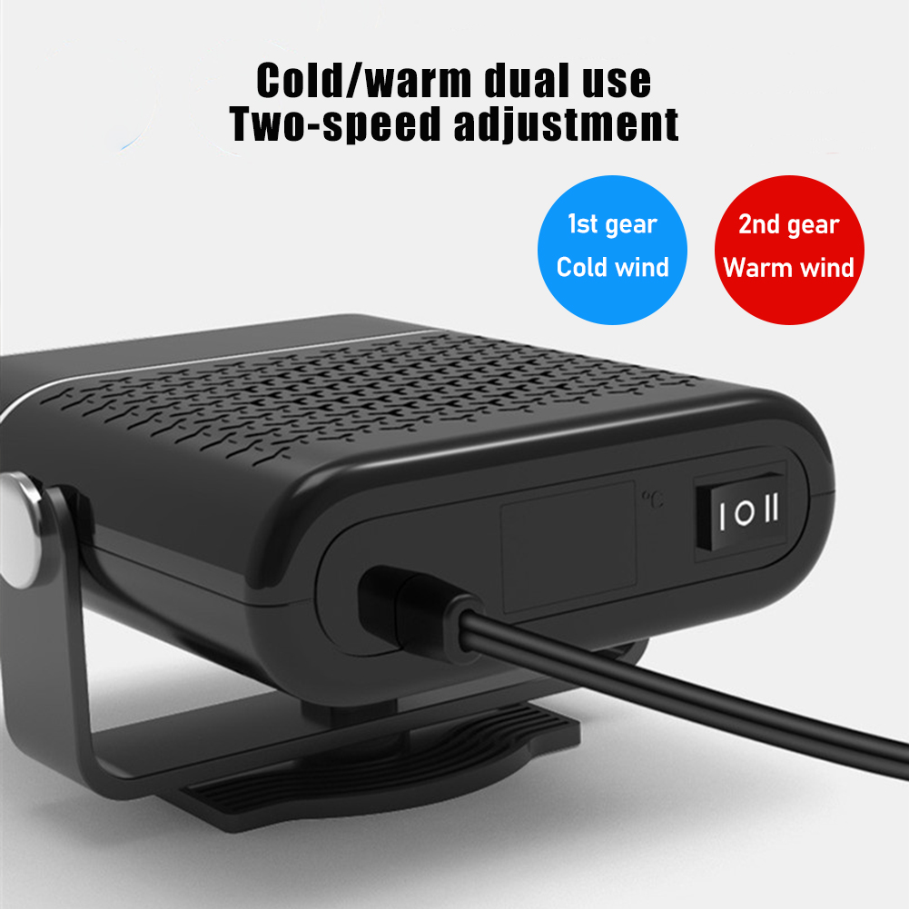 12/24V 1000W Portable Car Heater Defroster Demister 360 Degree ABS Purifying Warming Fan Cigarette Lighter Plug Auto Accessories