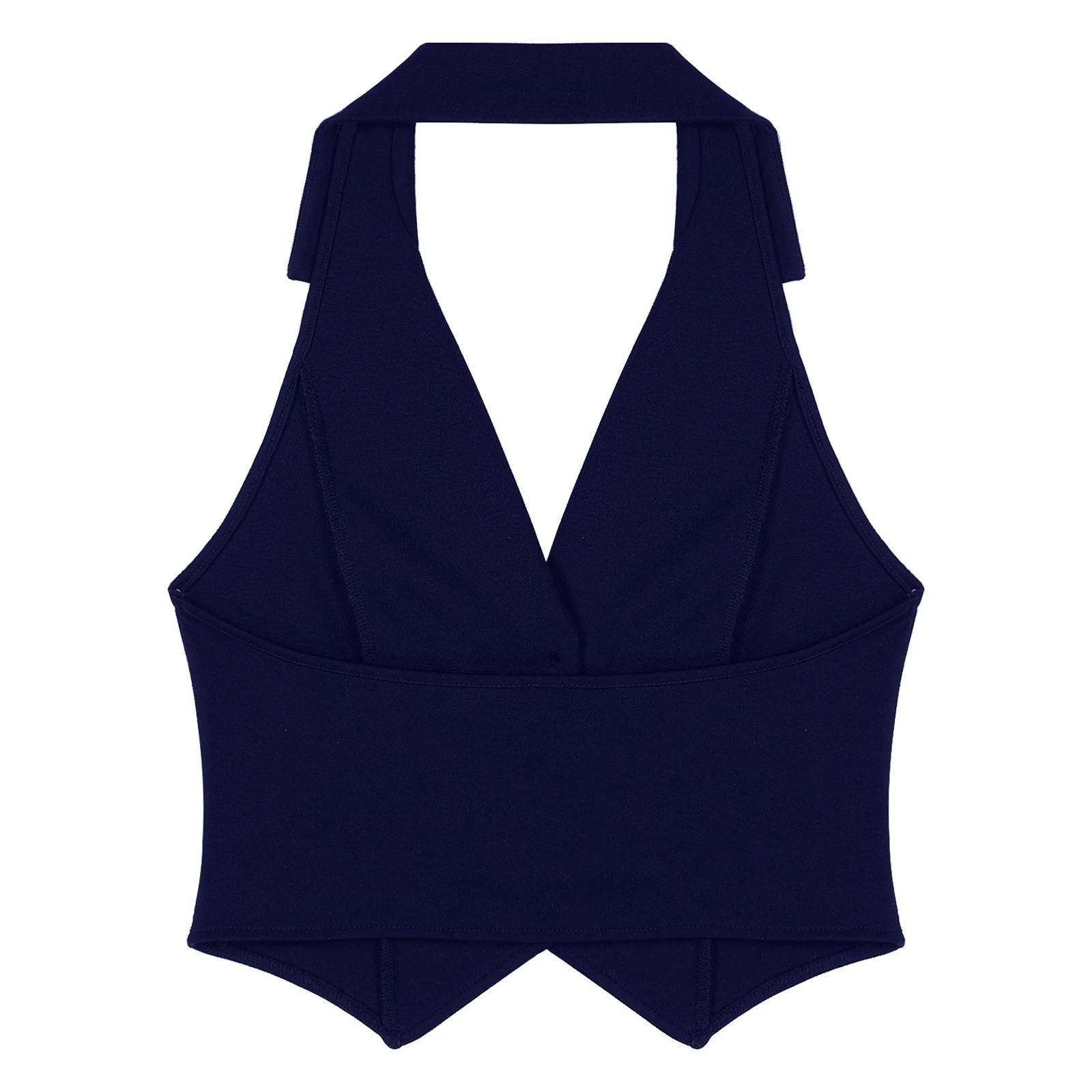 Womens Vests Halter Neck VNeck Office Ladies Crop Tops Formal Elegant OL Waistcoat Suits Vest Business Work Wear Mujer 240523