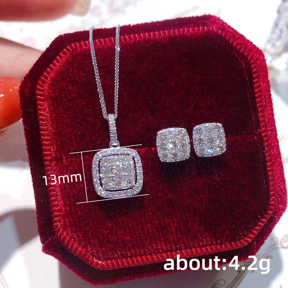 Sparkg Cubic Zircon Sier Plated Cross Necklaces for Women, 2024 Jewelry Gifts 4 28faa