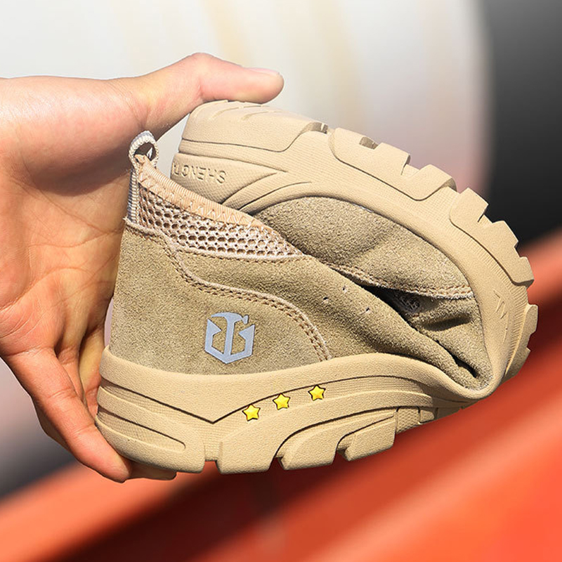 Steel Men's Toe Breathable Working Men Safety Boots Puncture-Proof Work Shoes Sneakers Man 5bcf