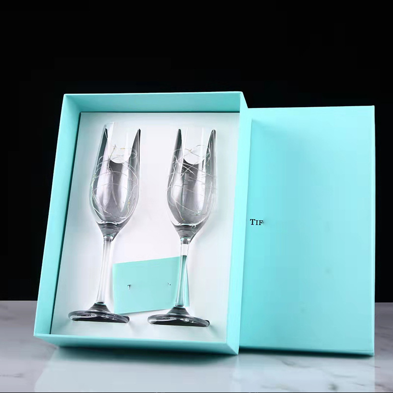 Wine Glasses Crystal Wine Glasses Pair of Tall Glasses Crystal Glass POTS Carved Champagne Glasses R250321