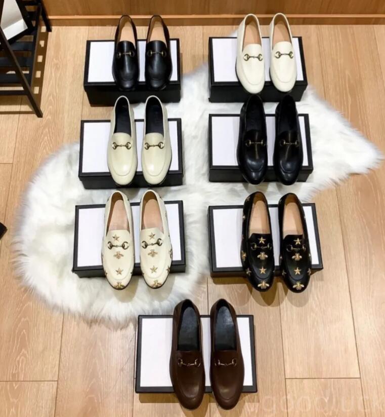 Designer Leather Shoes Classic Luxury Flat Loafers Fashion Horsebit Fashion Mules Wedding Party Shoe