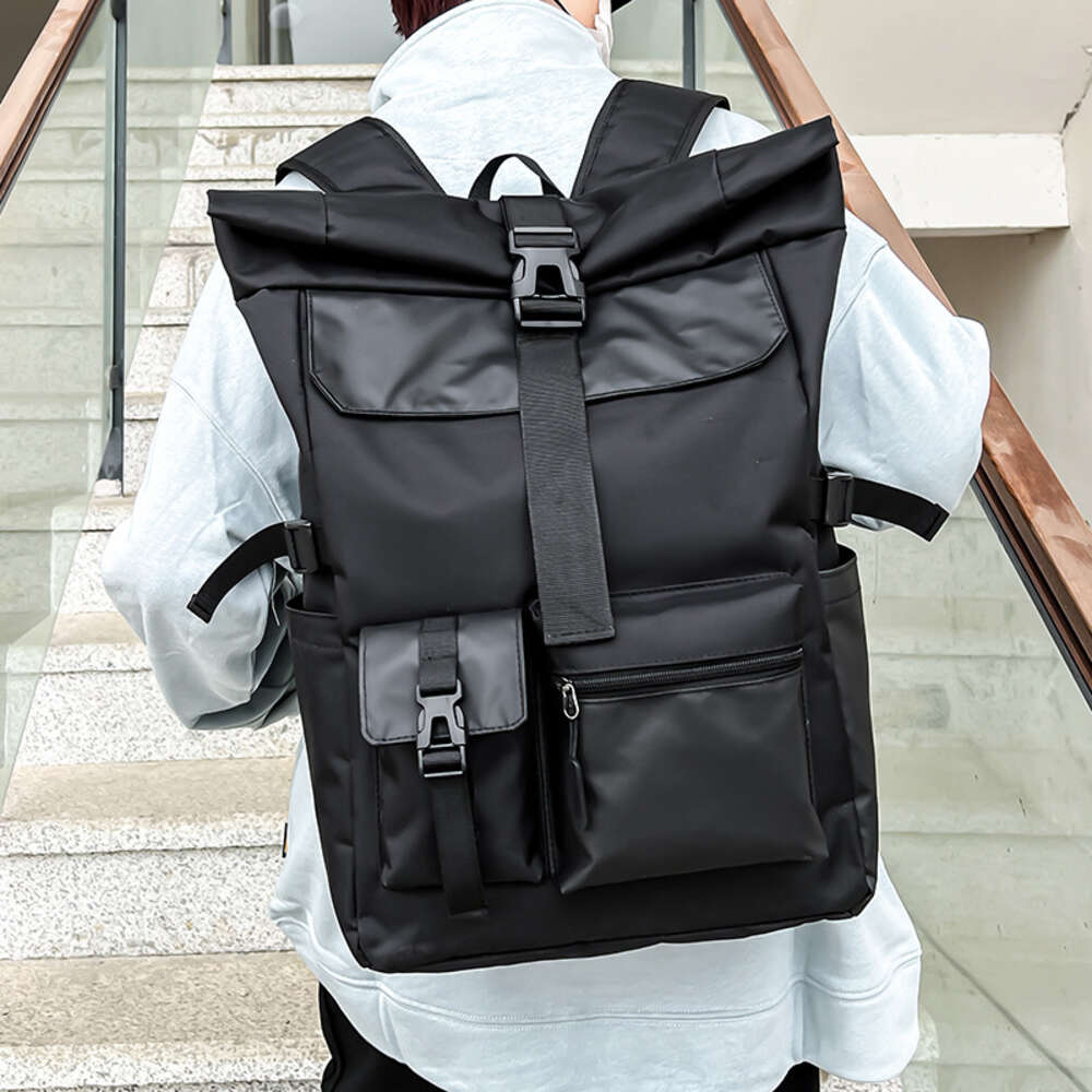 Ddmytiger Ddmytiger Korean Version Of New Street Fashion Trend Personalized Roll Up Men S Leisure Sports Travel Backpack Student H