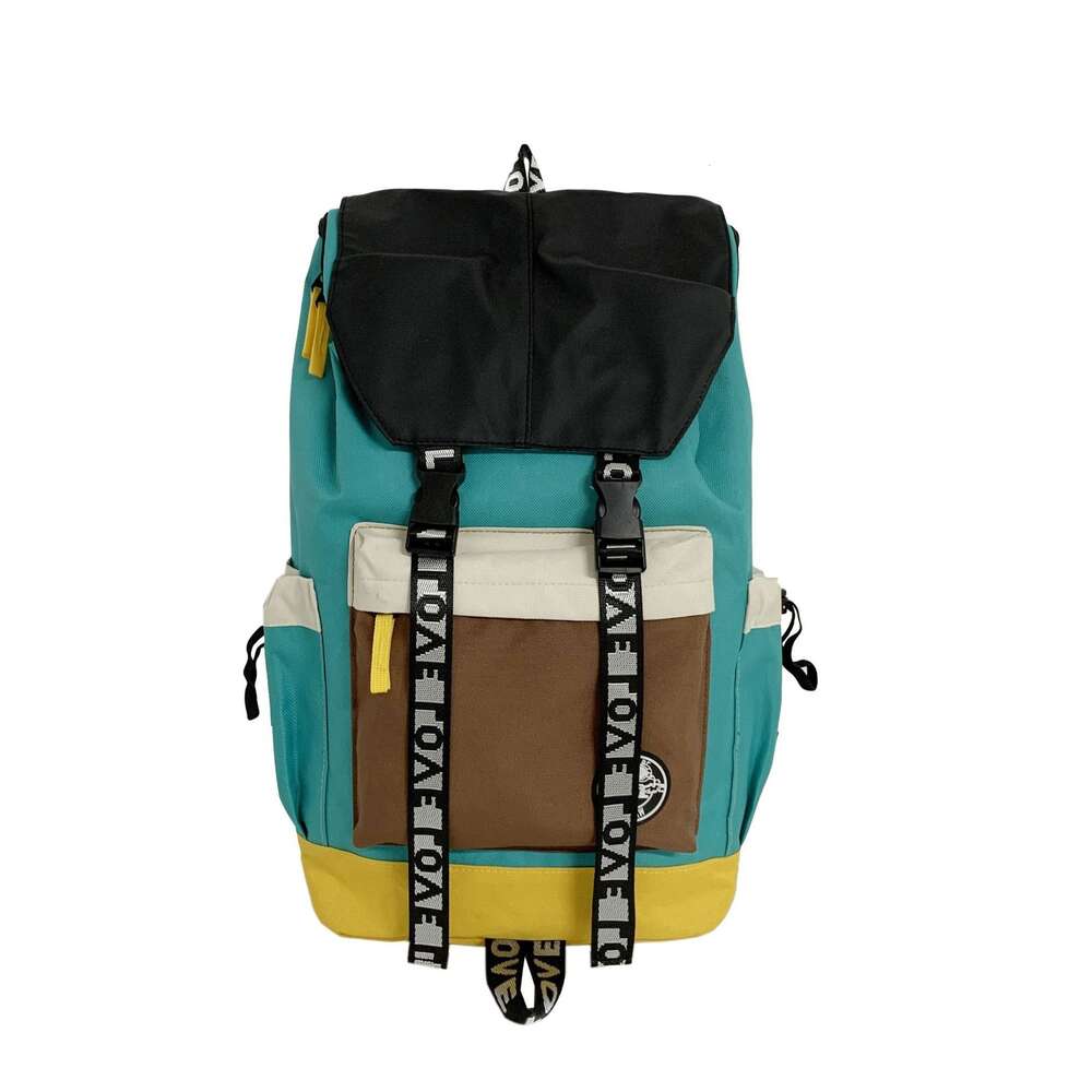 Ddmytiger Ddmytiger Korean Color Blocking New Fashion Trend Leisure Outdoor Travel Male Middle School Student Personalized Backpack Female H