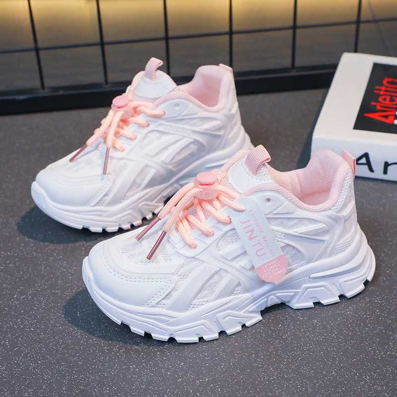 Athletic Outdoor Athletic Outdoor Shoes 2024 Spring/Summer New Childrens Wear resistant Sports Shoes Boys Primary School Casual Shoes WX5.22