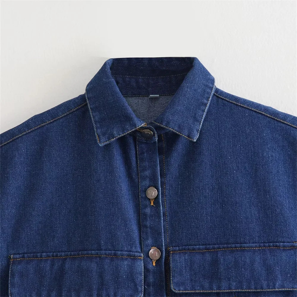 UNIZERA Autumn and Winter Womens Style Versatile Short Sleeveless Vest with Double Pockets Sweetheart 240523