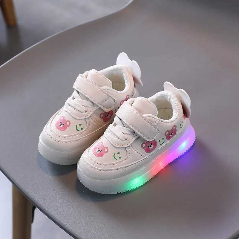 Athletic Outdoor Athletic Outdoor Zapatillas LED Childrens Shoes for Girls and Boys Light up Casual Sports Shoes Non slip Soft Light up WX5.227456