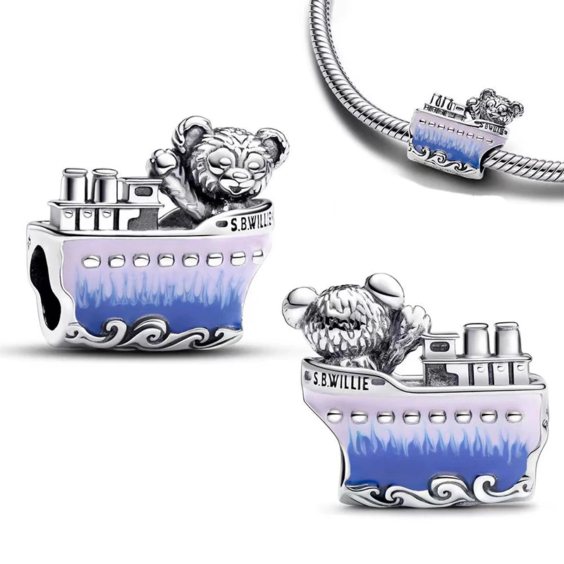 Charms 925 Sterling Silver Fit Charms S925 Snake Bracelet Necklace Womens New In Pendant DIY Fine Jewelry Gift