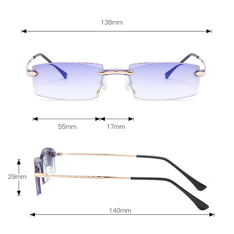 Seemfly -1 -1.5 -2 -2.5 -3 -3.5 -4 Anti Blue Light Finished Myopia Glasses Retro Square Optical Spectacles Nearsighted Goggles