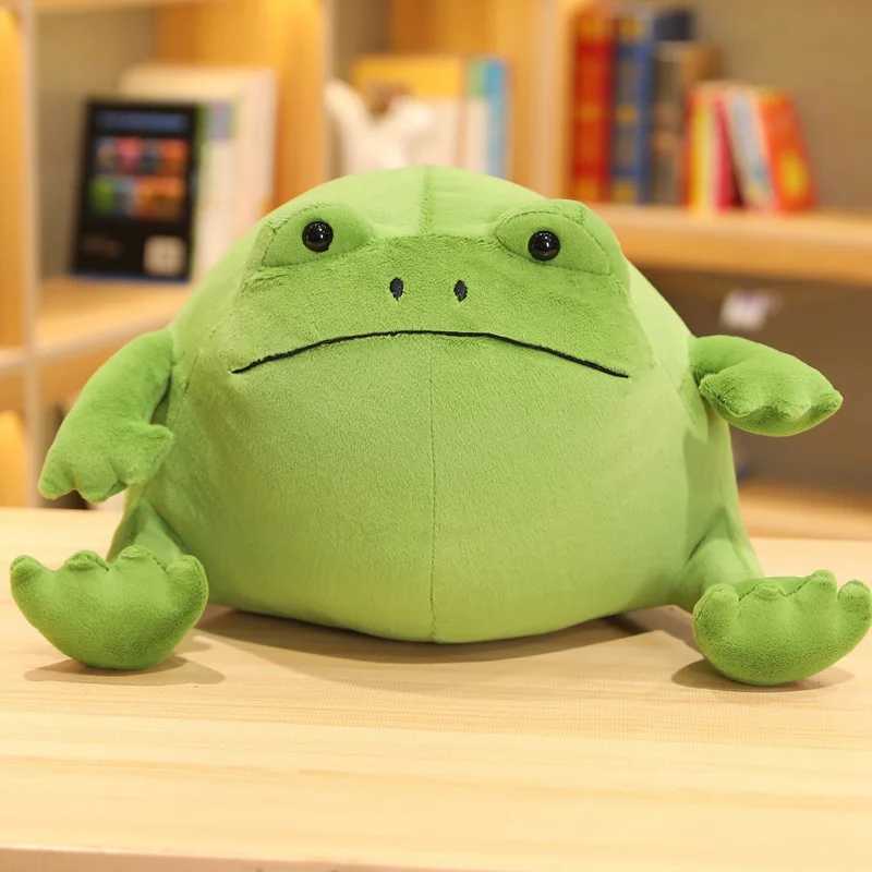Stuffed Plush Animals Kaii Ricky Rain Green Frog Plush Toy Super Soft Stuffed Animal Lovely Frog Doll Baby Toys Plushie Gift Toy for Kids Girls
