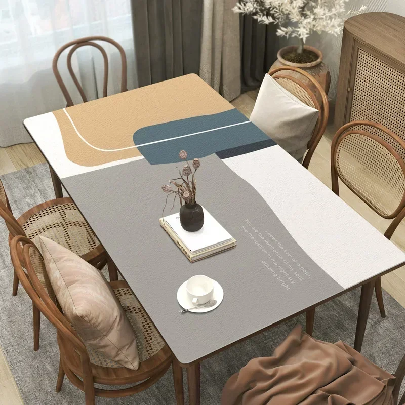 Sophisticated Leather-Covered Waterproof Square Coffee Table with Comfortable Cushions - Style L9AP01