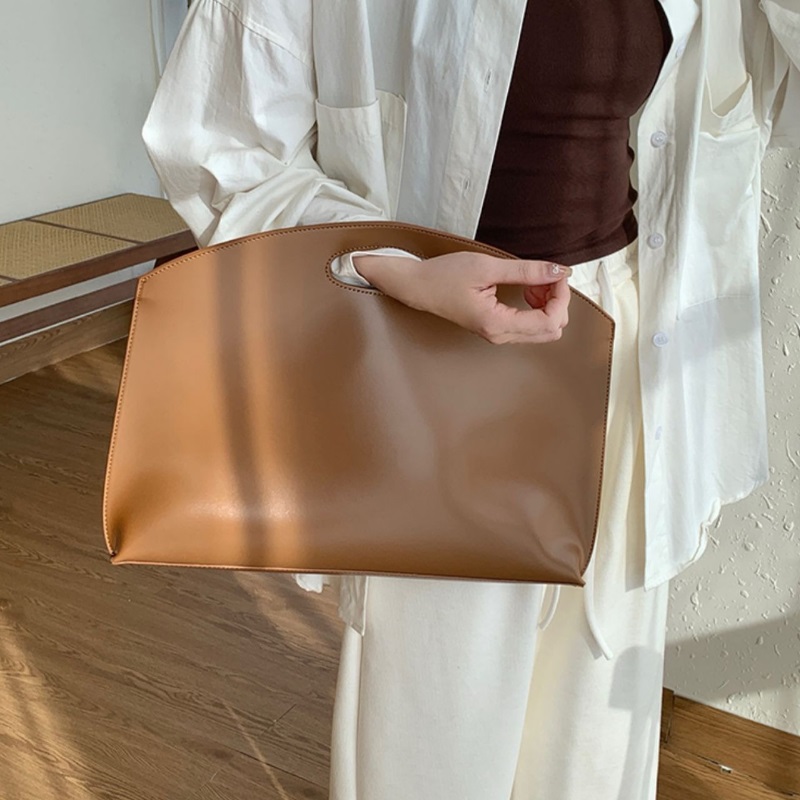 Designer bag niche high-end handbag hand-held office commuting briefcase high-quality and large capacity men's and women's bags