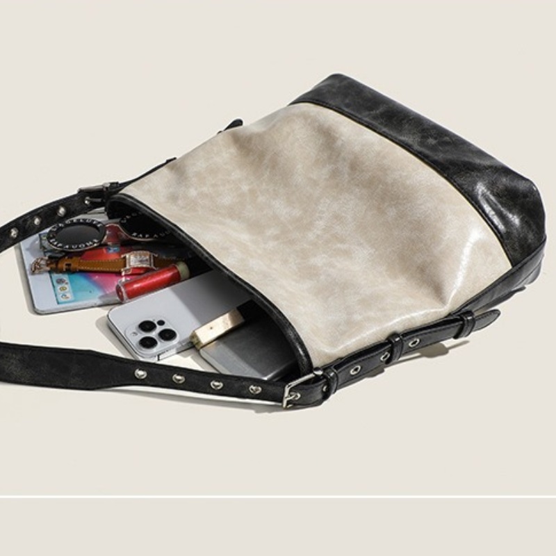 Designer bag for women retro simple versatile fashionable trendy casual commuting one shoulder crossbody bag large capacity handbag