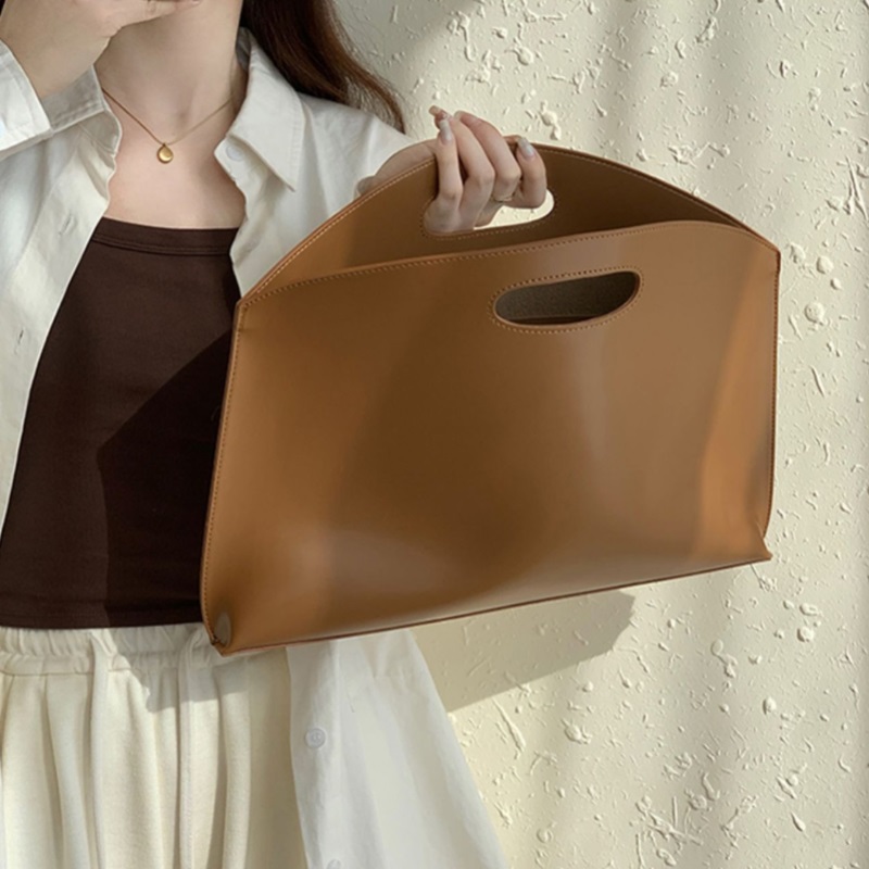 Designer bag niche high-end handbag hand-held office commuting briefcase high-quality and large capacity men's and women's bags
