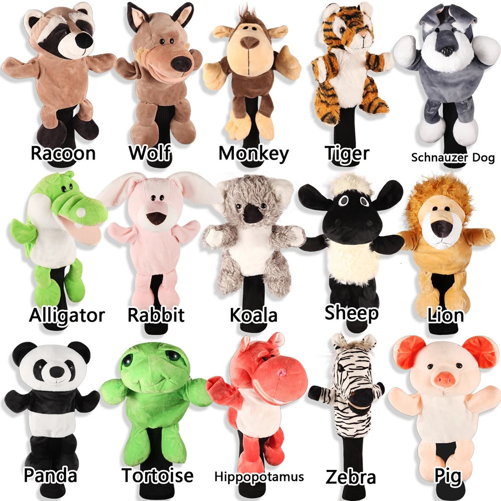 All kinds of animal golf club Driver head covers suitable for mens and womens golf Driver Club mascot novelty cute gift 240511