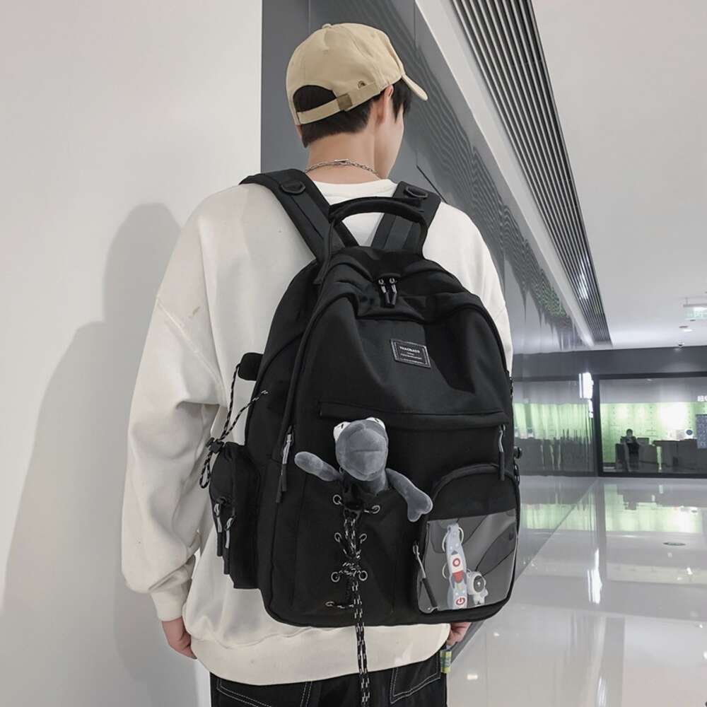 Ddmytiger Ddmytiger New Aviation Design Street Trend Fashion Leisure Travel Backpack Male Campus Student School Bag Female H