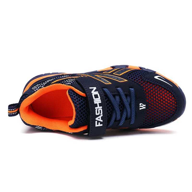 Athletic Outdoor 2022 Boys Sneakers Children Sports Shoes Casual Design Mesh Summer Running Tennis Children 7-12 Years Boys Shoes H241223