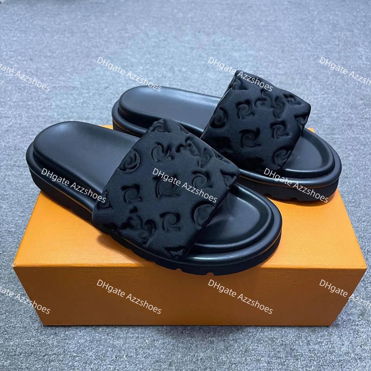 Designer Slider Flat Slipper for Women Sandals Slide Pantoufle Mules Womens Slides Slippers Trainers Flip ps Sandles size 36-41