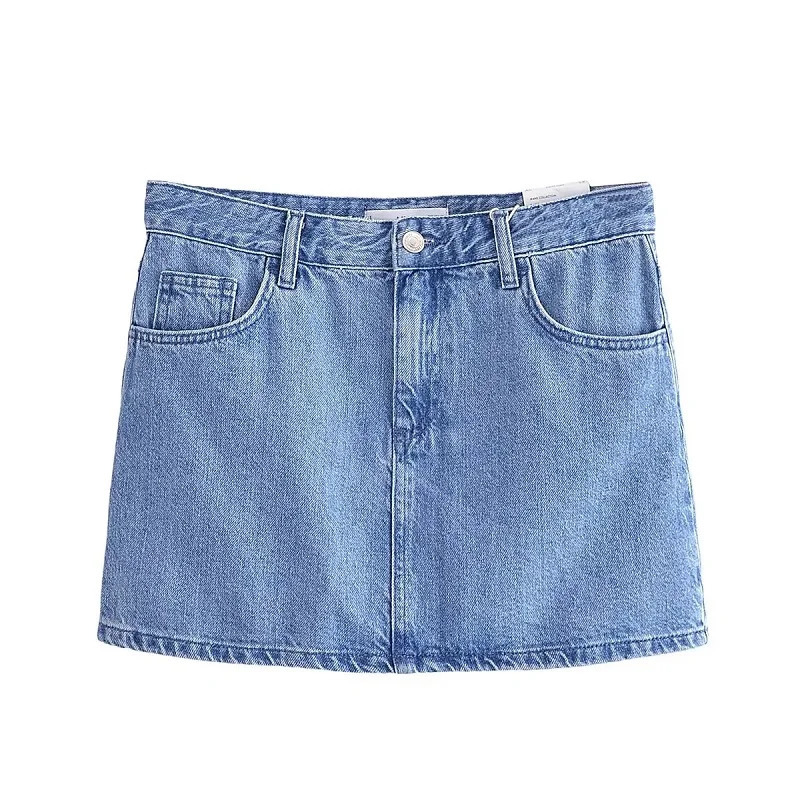 TRAF Womens Denim Vest Fashion Sleeveless Vests For Women Jackets Short Sets Street Outerwear Causal Female vest Top 240523