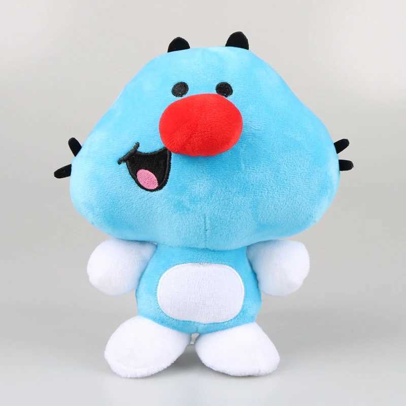 Stuffed Plush Animals 2023 Anime TV Oggy Blue Kitten Plush Toy Oggy And The Cockroaches Cat Soft Stuffed Doll Animal Kitten Pillow Birthday Gifts