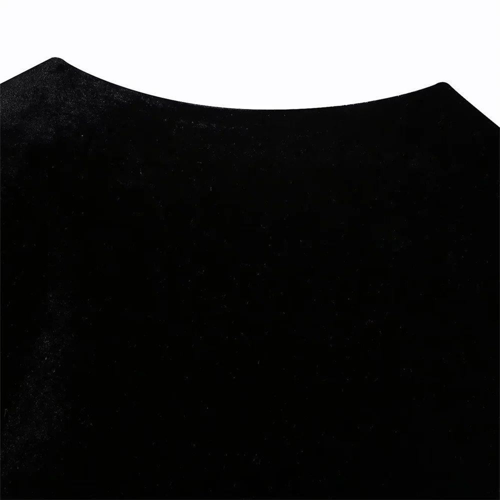 UNIZERA Autumn Womens Fashion Casual Versatile Lace Embroidery Sequin Velvet Vest 240523