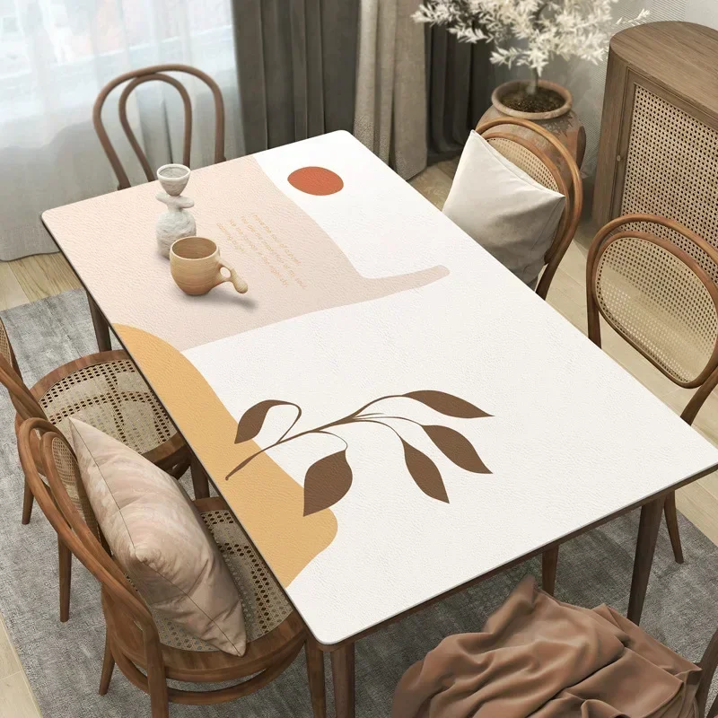 Sophisticated Leather-Covered Waterproof Square Coffee Table with Comfortable Cushions - Style L9AP01