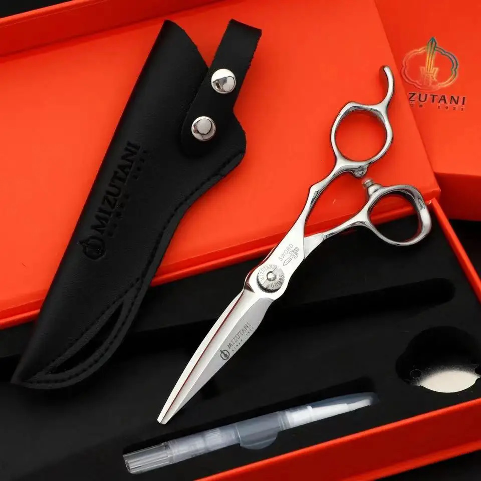 MIZUTANI barber Scissors professional hairdressing scissors 6.0 Inch scissors 440C material High end salon Hair cutting scissors 240522