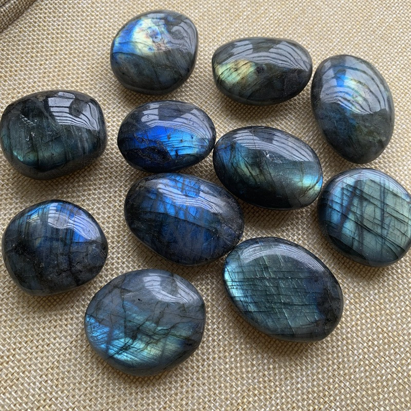 1pc Natural Blue Color Genuine Labradorite Original Labradorite Moonstone Natural Stones Ornament Moonstone Send Random dropship
