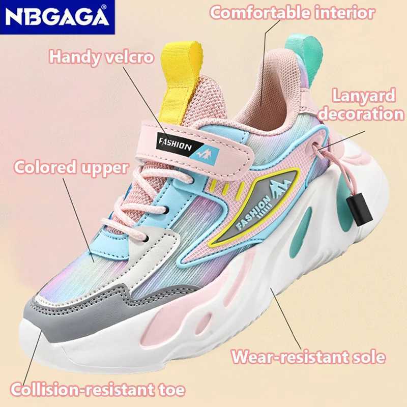 Athletic Outdoor Fashionable girls school sports summer mesh breathable childrens tennis casual shoes WX5.22 XJ260303