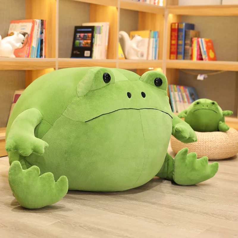 Stuffed Plush Animals Kaii Ricky Rain Green Frog Plush Toy Super Soft Stuffed Animal Lovely Frog Doll Baby Toys Plushie Gift Toy for Kids Girls