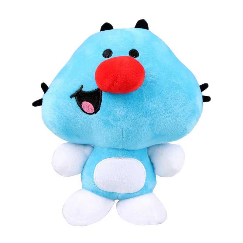 Stuffed Plush Animals 2023 Anime TV Oggy Blue Kitten Plush Toy Oggy And The Cockroaches Cat Soft Stuffed Doll Animal Kitten Pillow Birthday Gifts
