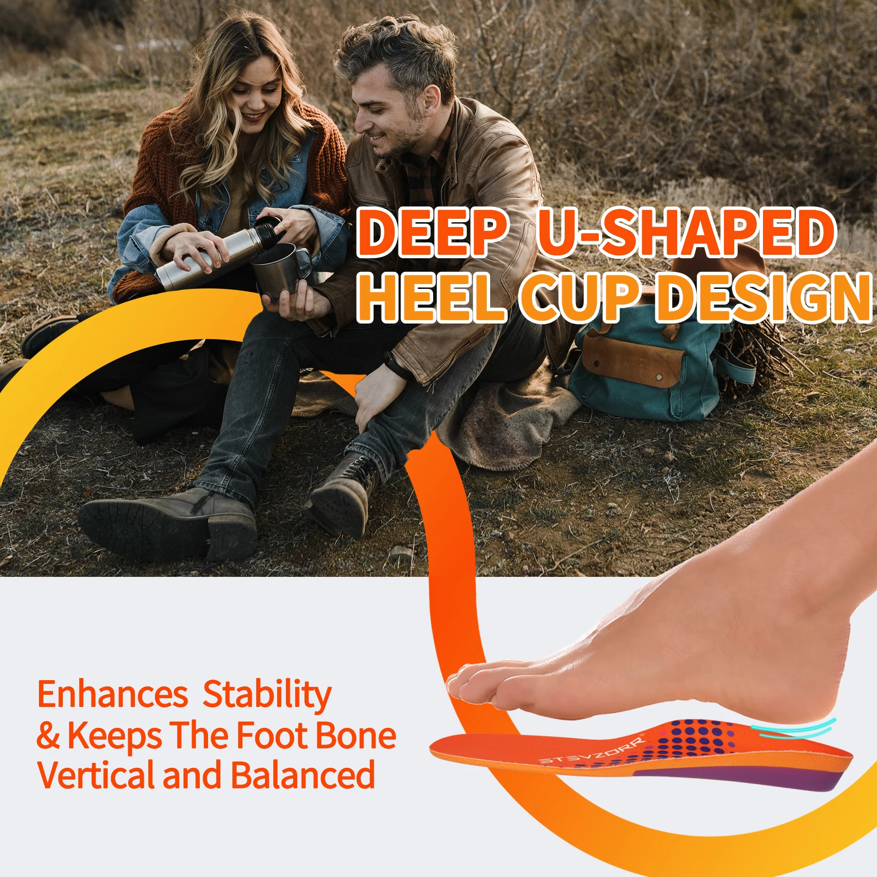 iFia PU Plantar Fasciitis 2025 Pain Relief Men Shock Absorb Orthopedic Insole Women Sneaker new Flat Feet Arch Support Sport Insert
