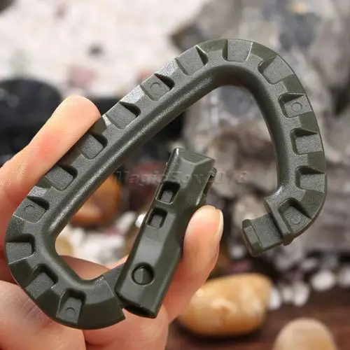 5 PCS Outdoor Plastic Carabiners Hanging Buckle Hook Keychain Bushcraft 2025 new Survival Tool