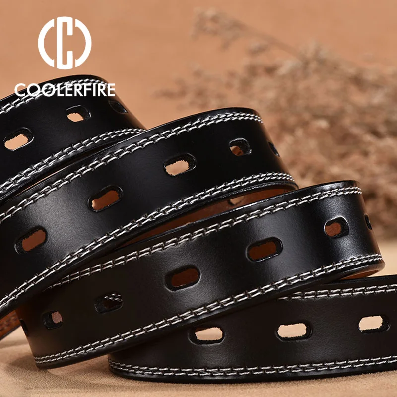 Women Genuine Leather Belt For Female Strap Casual All-match Ladies Adjustable Belts Designer High Quality Brand
