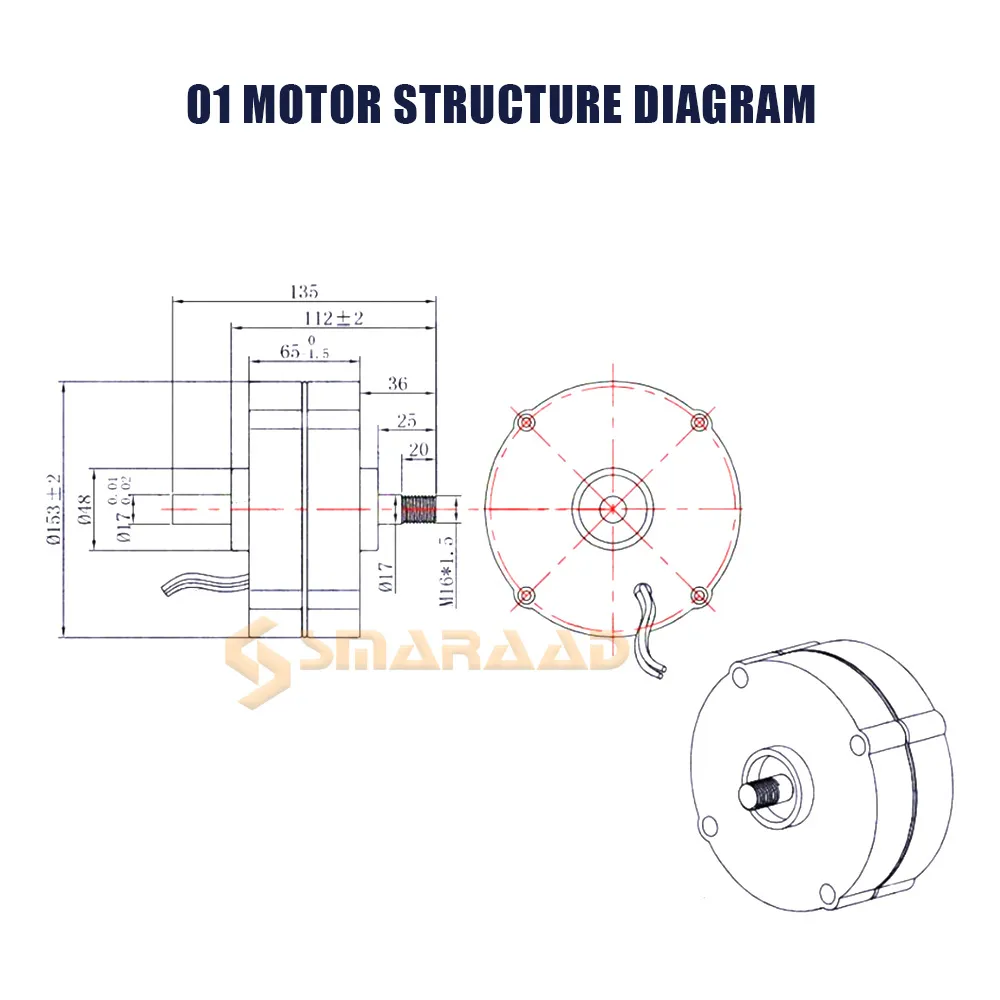 PMG 500w Wind Turbine Generator 12V 24V 750 Rpm AC DC Power Magnetic Dynamo Water Turbine Hydro Alternator Free Energy Windmill
