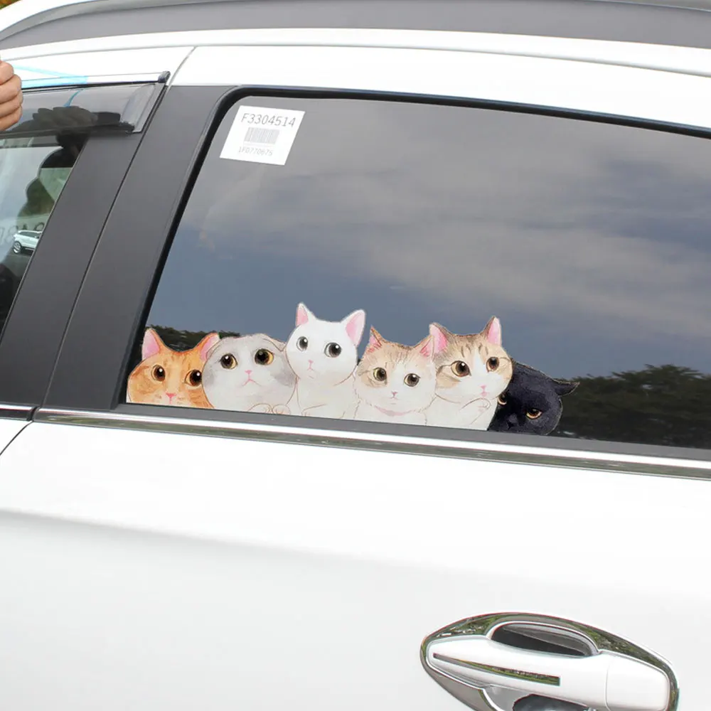 new 2025 TQQTQQ 1Pcs 3D Dog Cat Car Sticker Cute Funny Pet Dog Decal Creative Modified Stickers Waterproof Car Styling Decorations