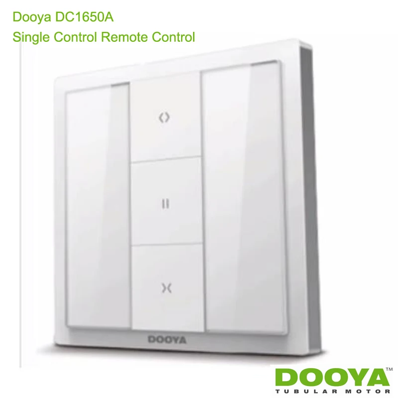 Brand New Dooya DC1650A Single Channel Wall Switch DC1651A Double Channel Emitter Wall Receiver Remote Control For Curtain Motor