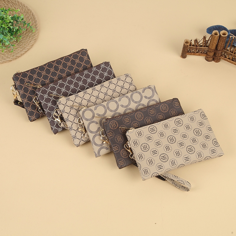 Designer Luxury Bag Women's Wallet Pu Wallets Vintage Cellphone Clutch Multi-functional Purse Large-capacity Envelope Handbag