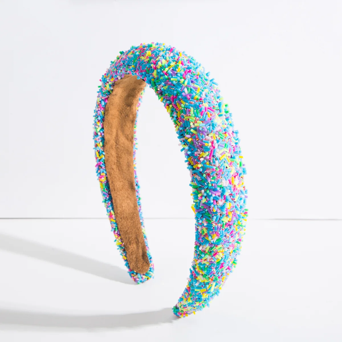 Spring Colorful new Beads Sponge Padded Hairband Headband 2025 Adult Hair Accessories Hair Jewley