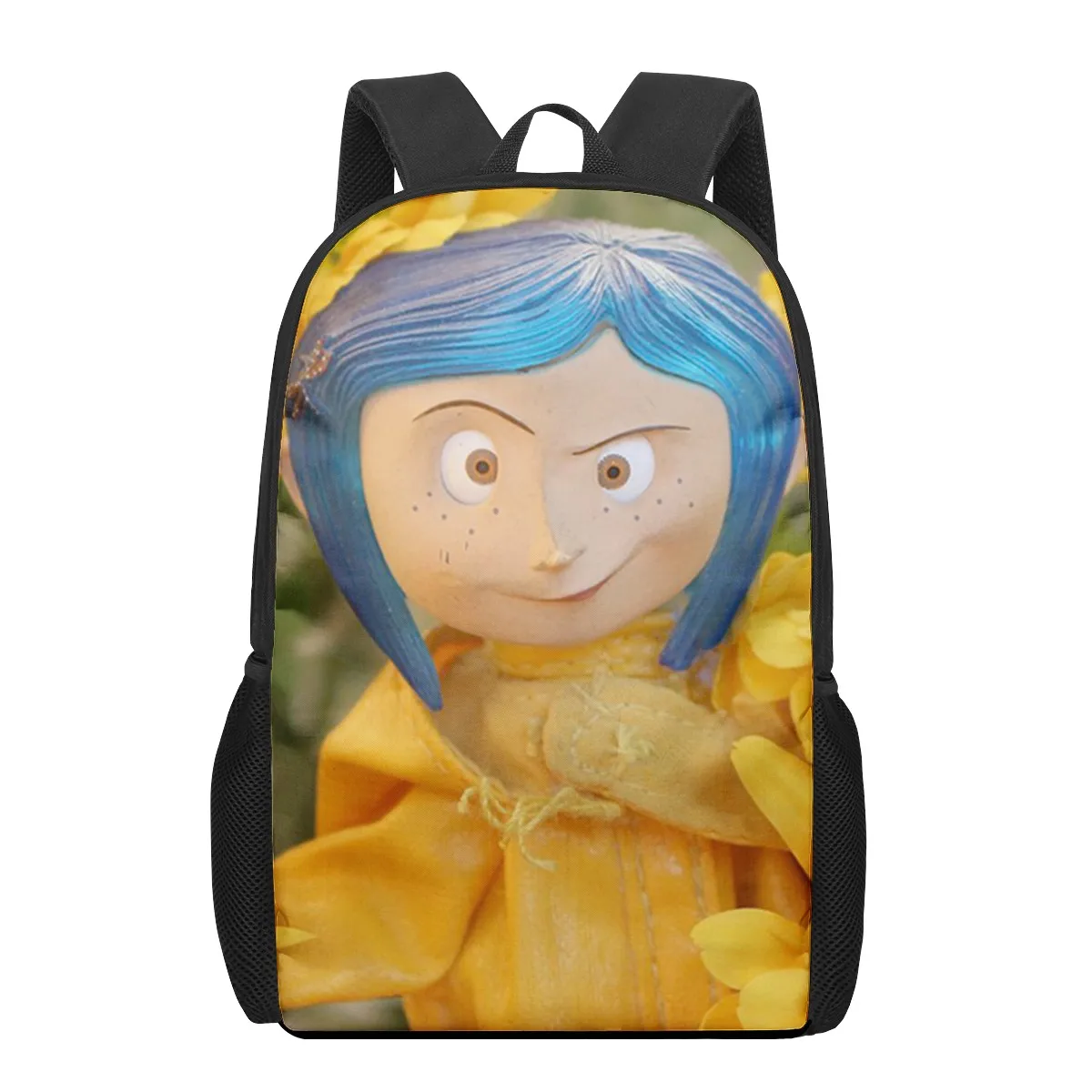 Coraline The Secret Door 3D Pattern School Bag for Children Girls Boys Casual Book Bags Laptop Backpack Woman Man Travel Bagpack