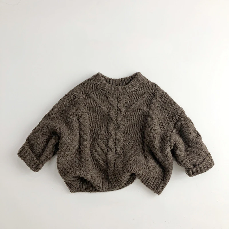 MILANCEL Chidren Sweaters Vintage Style Boys Knitwear Warm Kids Pullover Girls Sweaters