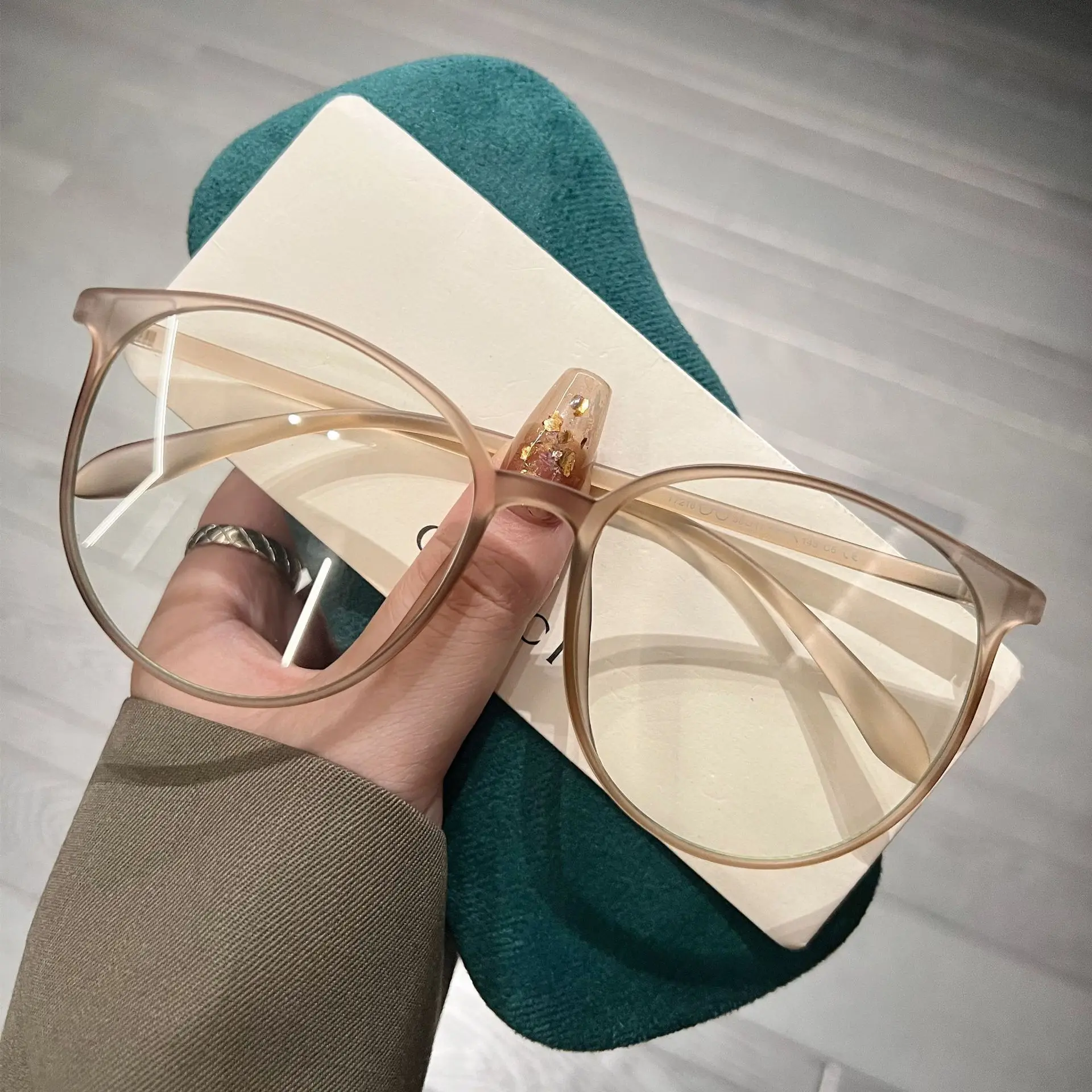 Matte Big Round Frame Anti-Blue Light 2025 Eye new Glasses Blue Light Blocking Computer Spectacles Eyeglasses Eyewear for Women Girls
