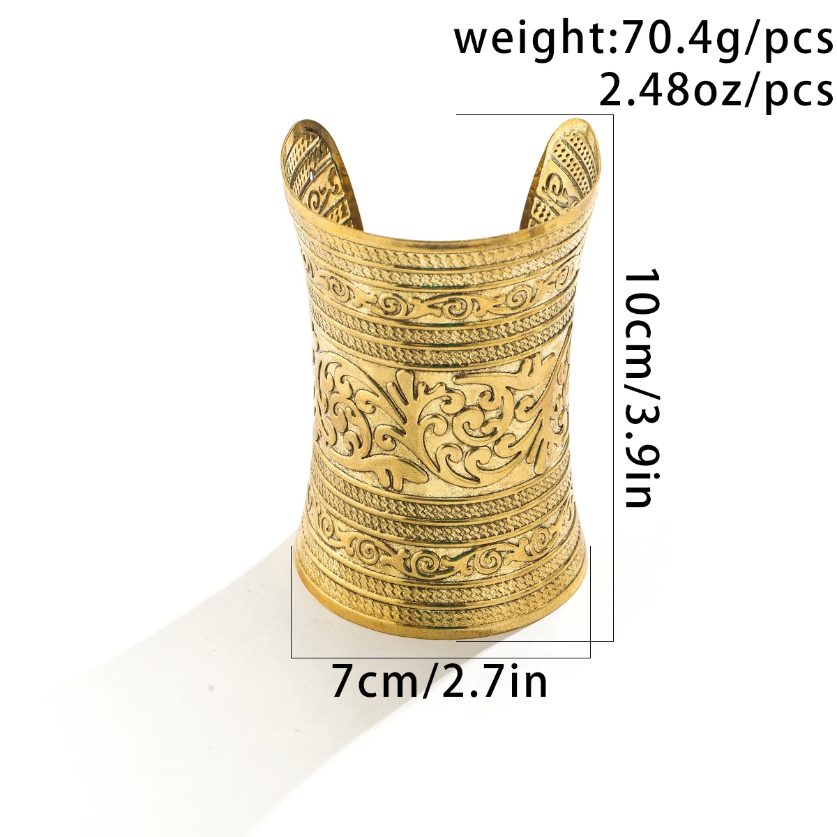 Exaggerated Punk Heavy Metal Cuff Open Bangles for Women Vintage Carving Patterns Charm Bracelet Grunge Jewelry Steampunk Men