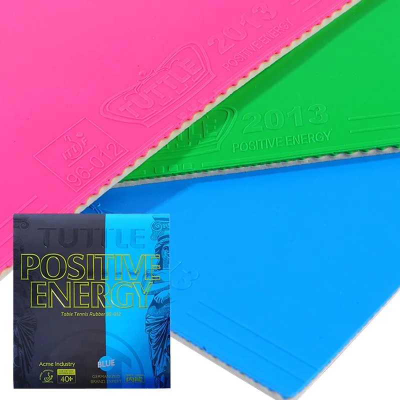 TUTTLE Positive Energy Colorful Table Tennis Rubber Pips-out Non-Tacky Large Particles Ping Pong Rubber with High Elastic Sponge
