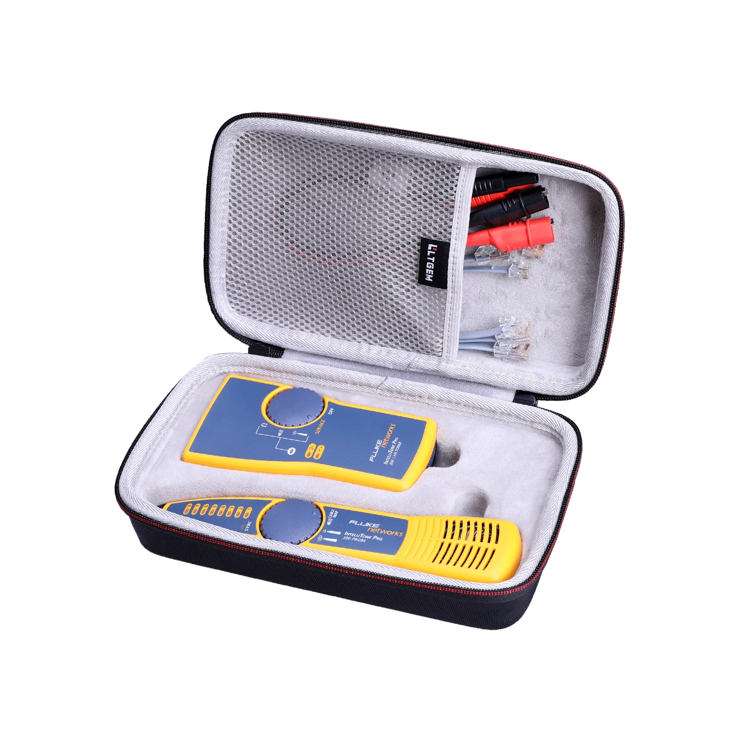 EVA Hard Case for Fluke Networks MT-8200-60-KIT IntelliTone Pro 200 Toner and Probe Kit Carrying Storage bag(only bag)