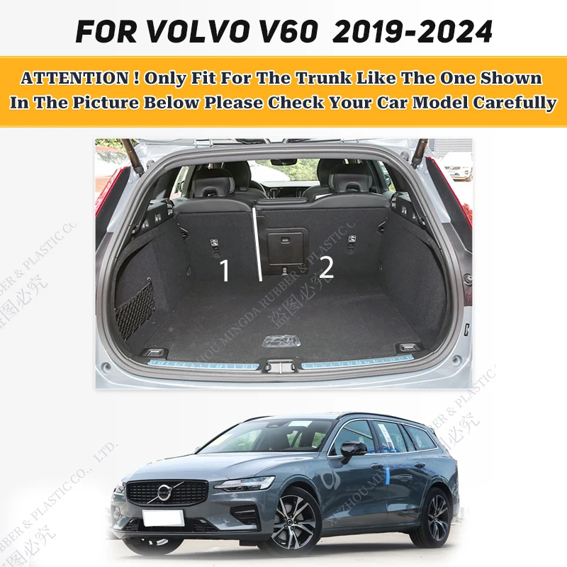 Car Floor Mats For Voo V60 2011-2024 12 13 14 15 2025 16 17 18 19 20 21 22 23 Car trunk new mat Carpet Cover Interior Accessories