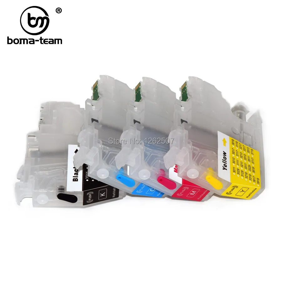 Europe LC422 LC422XL Refillable Ink Cartridge With Chip For Brother MFC-J5340DW J5345DW J5740DW J6540DW J6940DW Printers