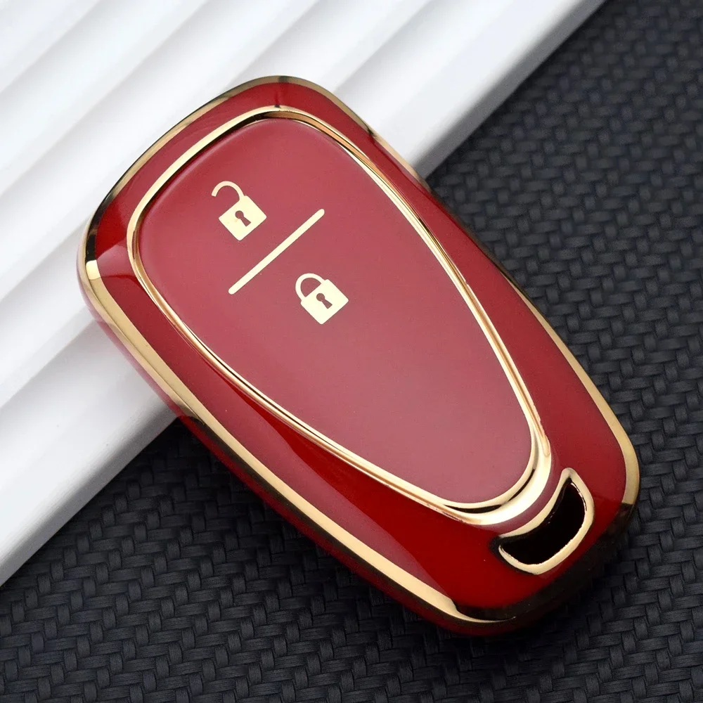 For CHEVROLET Cruze Spark Camaro Volt Bolt Trax Malibu Captiva Equinox Trax Tracker AVEO Lova TPU Car Key Case Key Cover