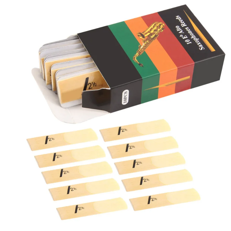 10pcs/lot Alto 2025 Saxophone Sax Reeds Classic Alto Reed for Riyin Saxophone new 2.5 Strength 2 1/2 Musical Instruments